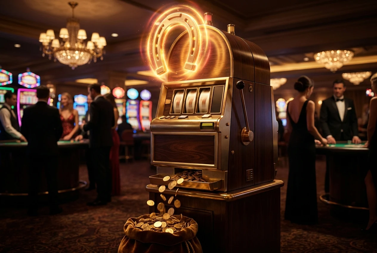 Free spins illustration with pokie reels